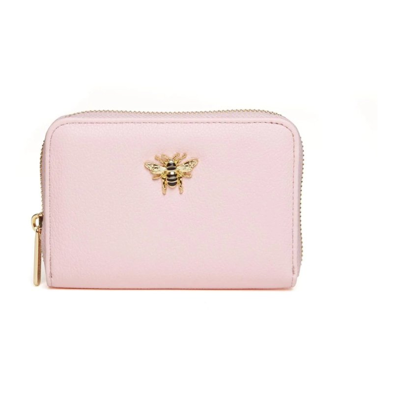 Alice Wheeler Pastel Pink Bromley Purse image of the front of the purse on a white background
