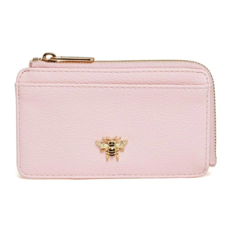 Alice Wheeler Pastel Pink Bath Coin Purse image of the front of the purse on a white background