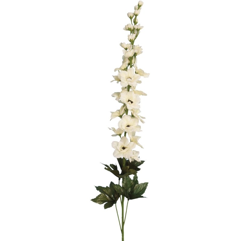 Floralsilk Cream Delphinium image of the flower on a white background