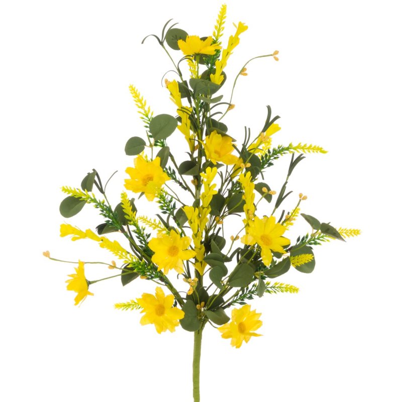 Floralsilk Crown Daisy Foliage Spray image of the flower on a white background