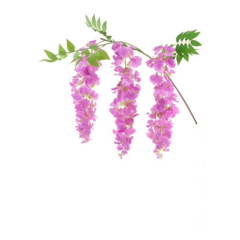 Floralsilk Magenta Wisteria Spray image of the flower on a white background