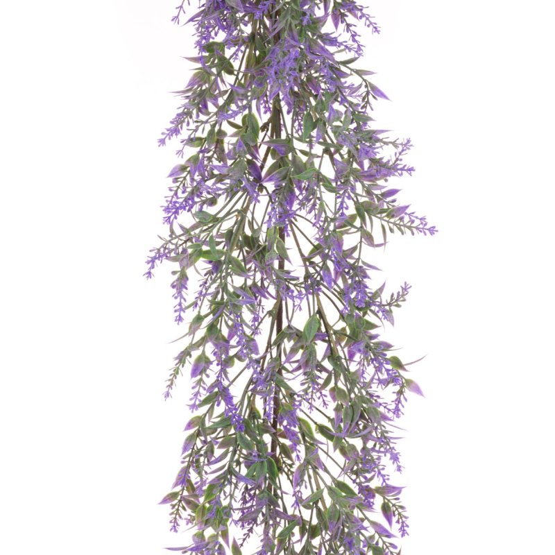 Floralsilk Lavender Garland image of the garland on a white background