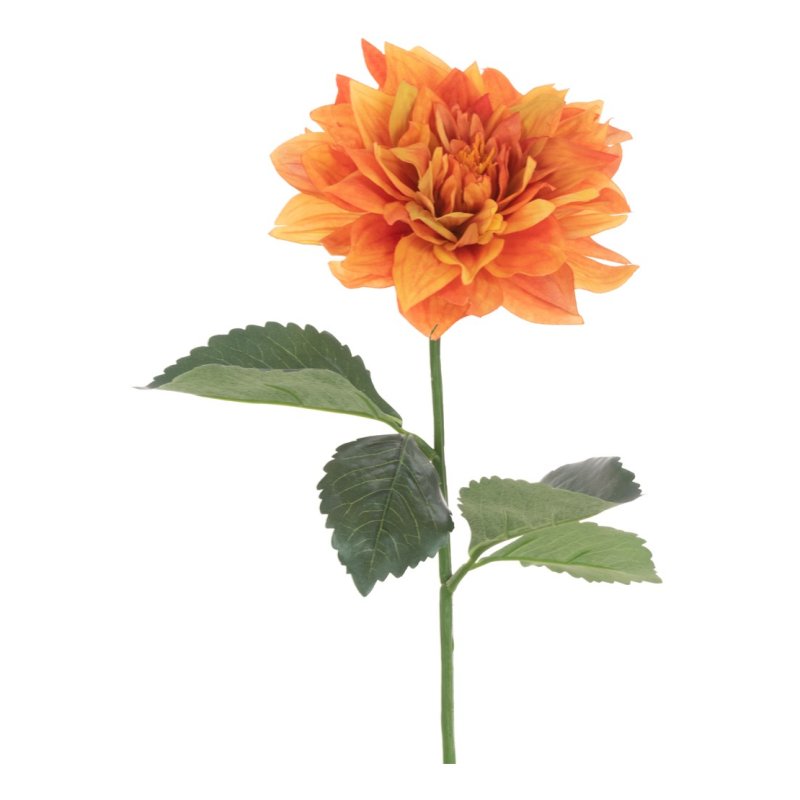 Floralsilk Orange Juliet Dahlia image of the flower on a white background