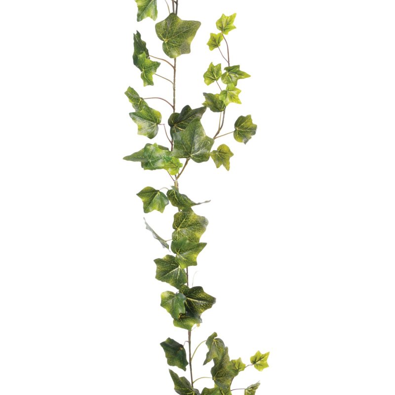 Floralsilk Green Garden Ivy Garland image of the garland on a white background