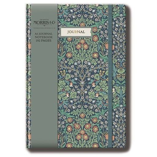 William Morris A5 Linen Effect Cover Journal image of the front of the journal on a white background