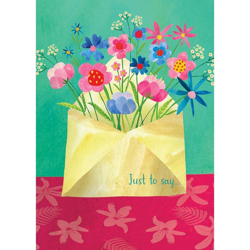 Otter House Floral Delivery Pack Of 6 Mini Notecards