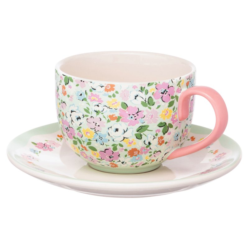 Cath Kidston Feels Like Home Teacup & Saucer