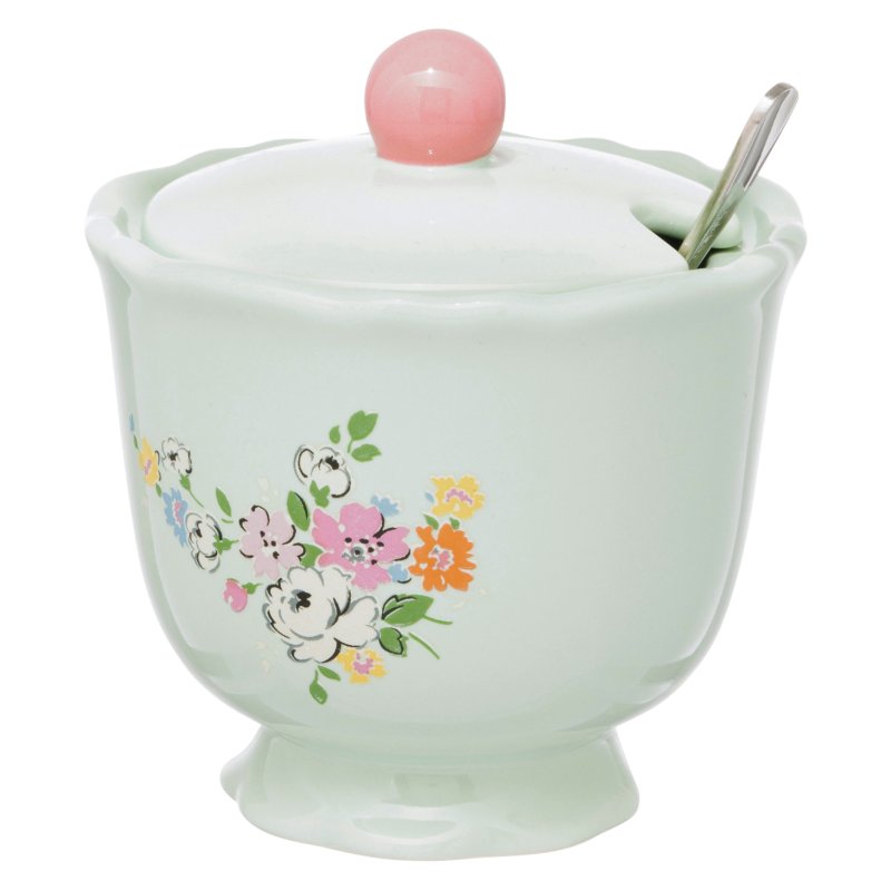 Cath Kidston Feels Like Home Sugar Bowl & Spoon Set