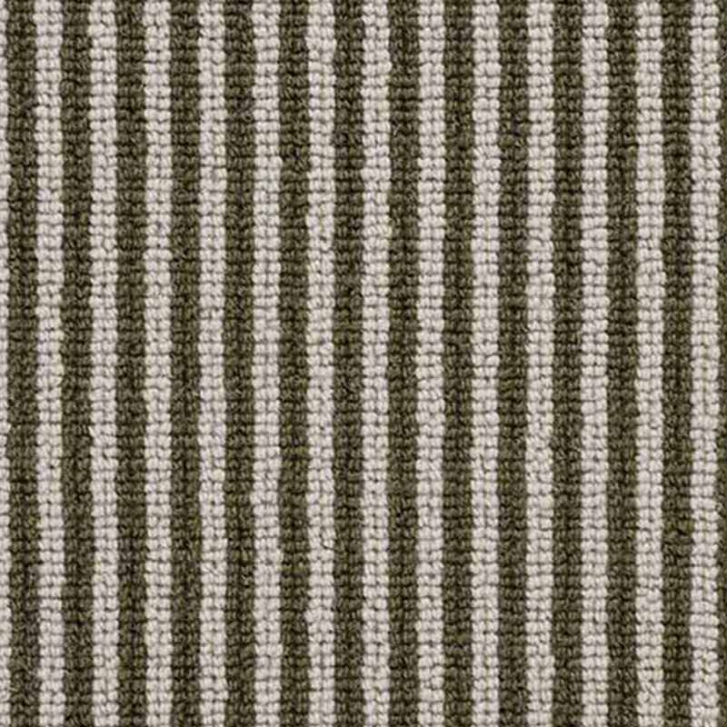 Norfolk & Co. Carpets Royal Regatta Pinstripe Carpet in Dark Green