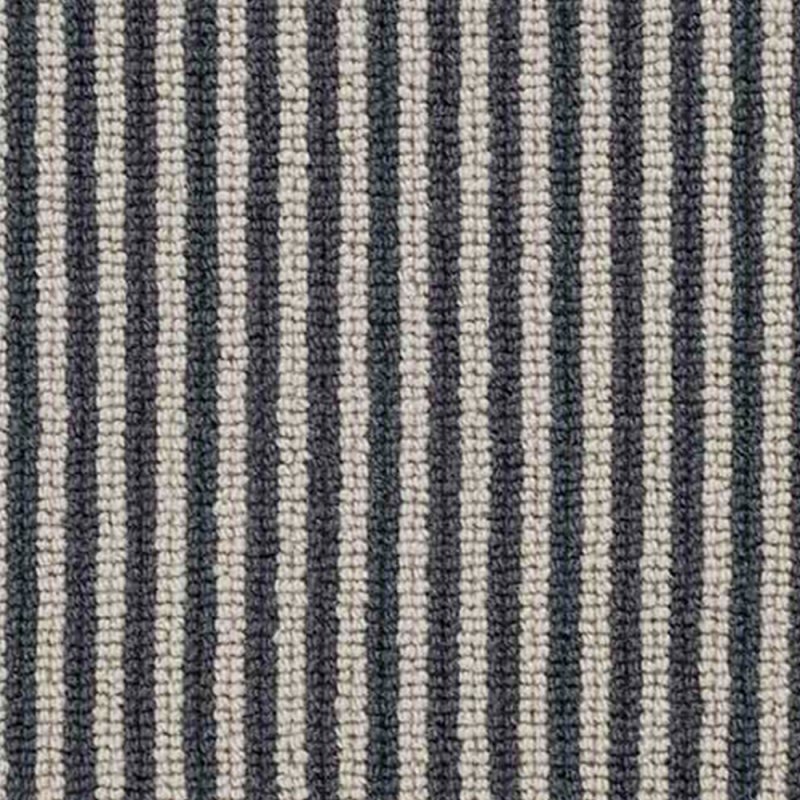 Norfolk & Co. Carpets Royal Regatta Pinstripe Carpet in Denim