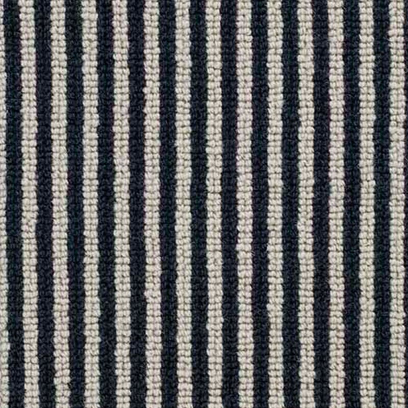 Norfolk & Co. Carpets Royal Regatta Pinstripe Carpet in Navy