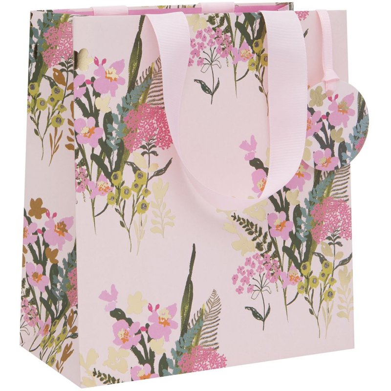 Glick Pretty Pink Floral Medium Gift Bag