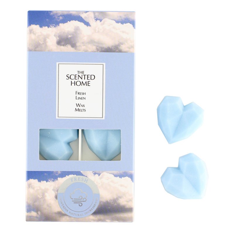 Ashleigh & Burwood Fresh Linen Pack Of 8 Wax Melts image of the wax melts in packaging on a white background