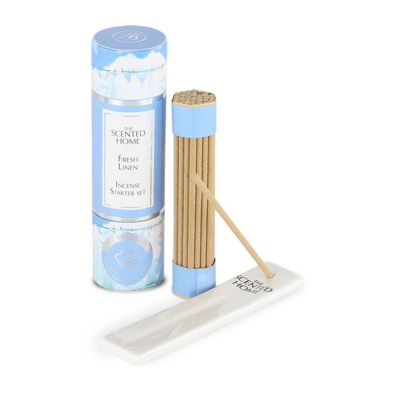 Ashleigh & Burwood Fresh Linen Mini Incense Set image of the set on a white background