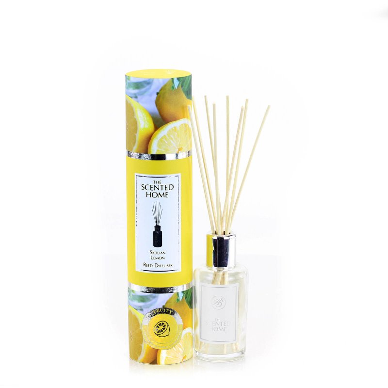Ashleigh & Burwood Sicilian Lemon 150ml Reed Diffuser image of the diffuser on a white background