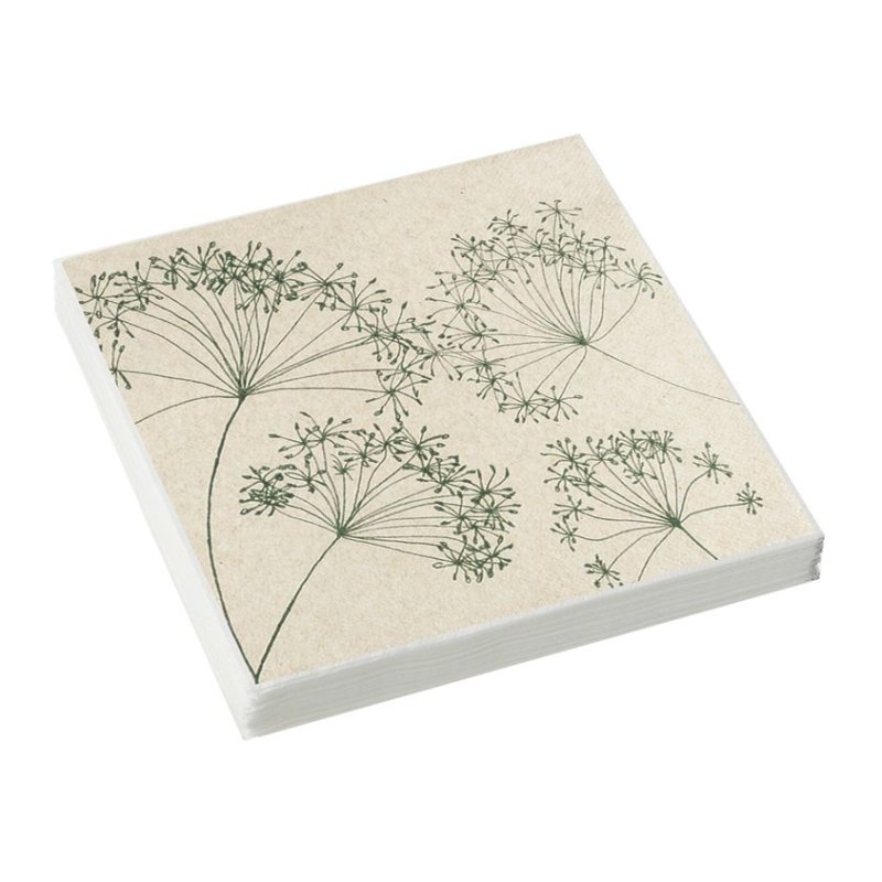 Stow Green Harmony 3 Ply Recycled Paper Napkins image of the napkins on a white background