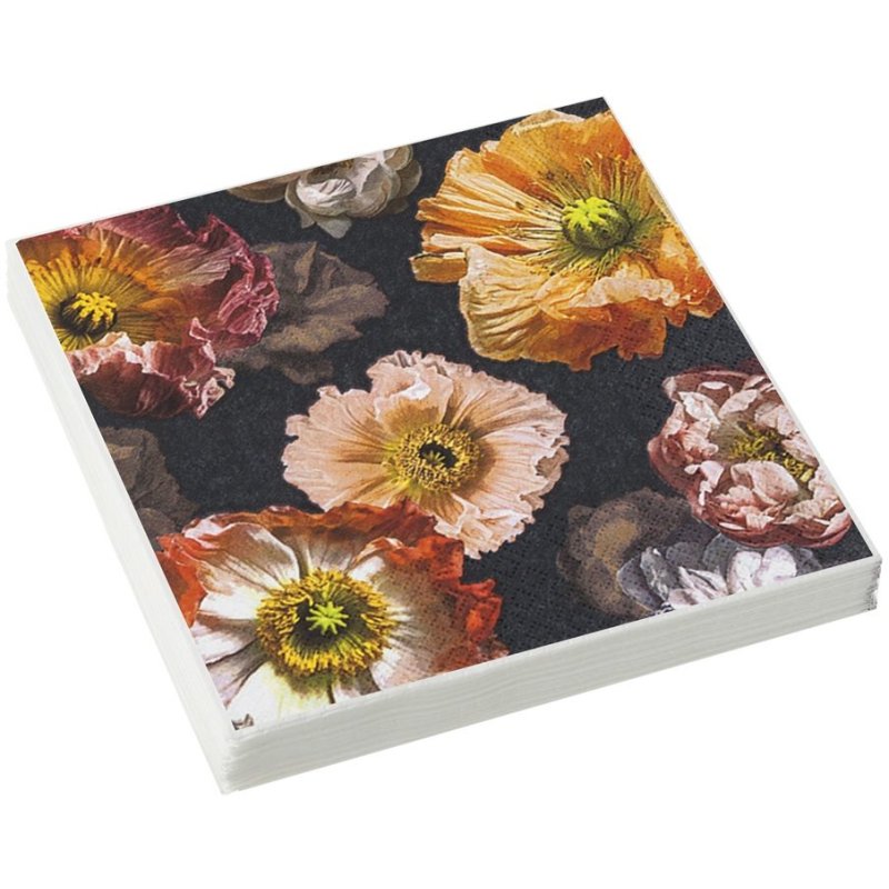 Stow Green Papaver 3 Ply Recycled Paper Napkins image of the napkins on a white background