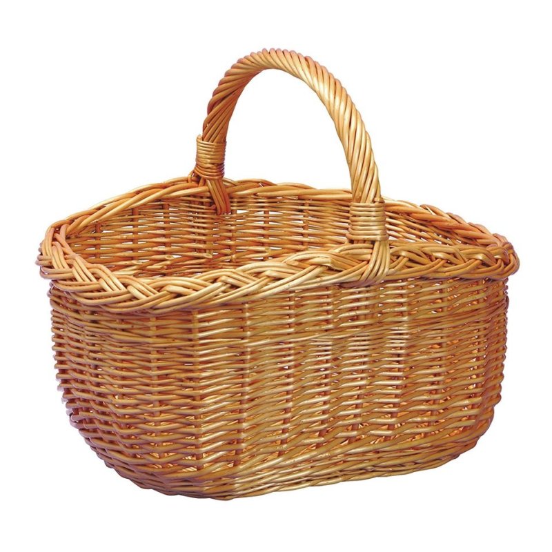 Stow Green High Sided Hand Basket image of the basket on a white background