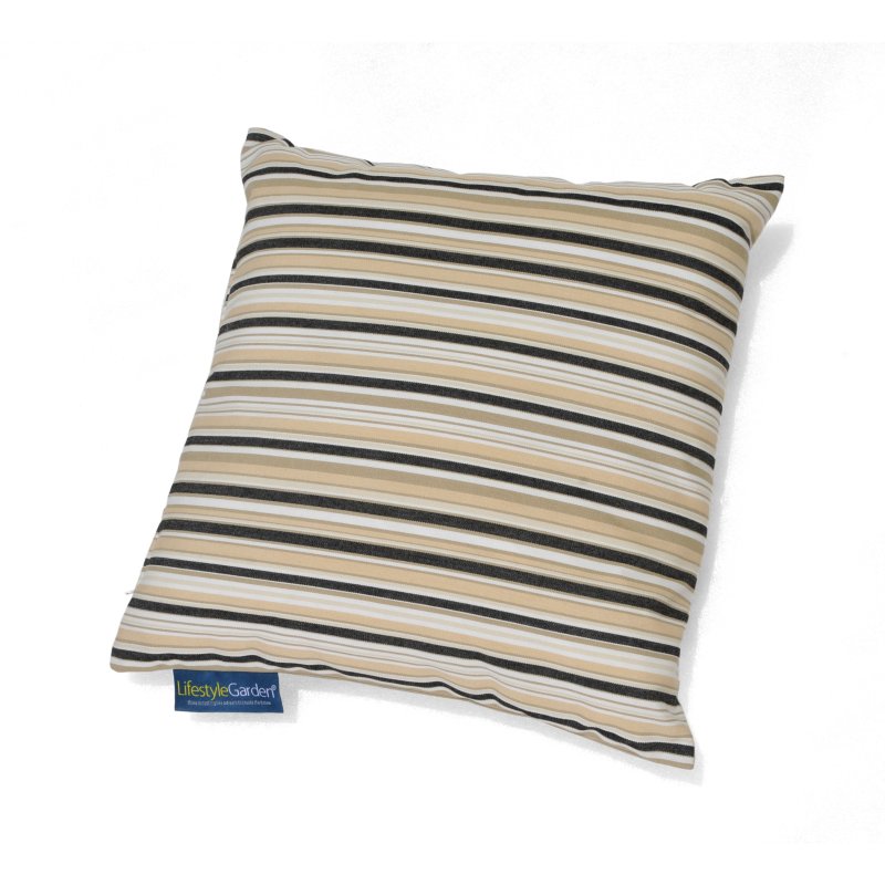 Outdoor Beige Stripe Scatter Cushion Aldiss of Norfolk