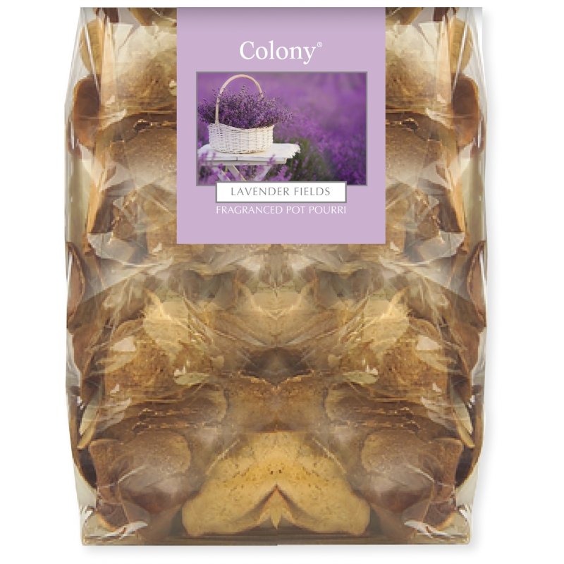Colony Lavender Fields Pot Pourri image of the pot pourri in packaging on a white background