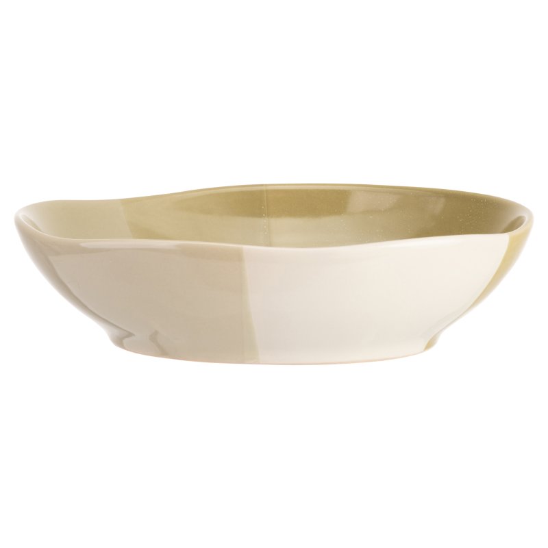 Artisan Street Cross Glaze Pasta Bowl Moss