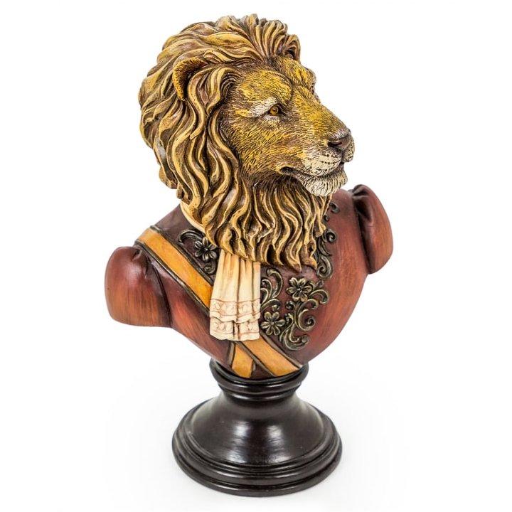 McGowan Rutherford Gentry Lion Bust On Round Base