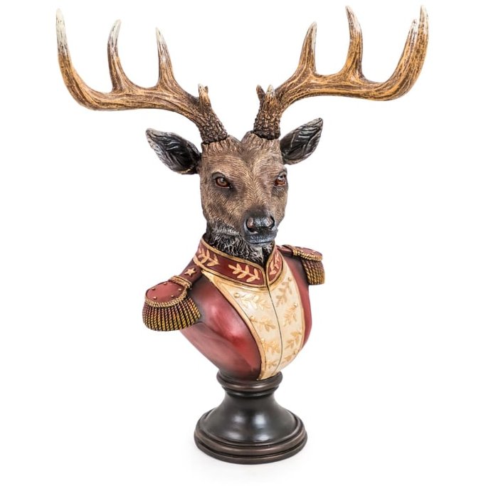 McGowan Rutherford Medium Gentry Stag Bust On Square Base