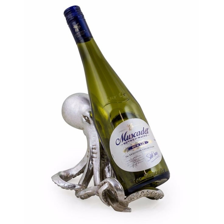 McGowan Rutherford Silver Octopus Wine Bottle Holder