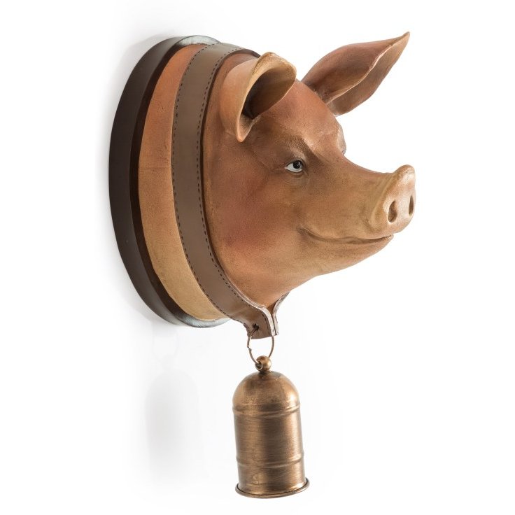 McGowan Rutherford Large Pig With Bell Wall Head