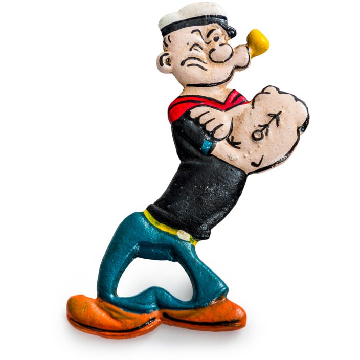 McGowan Rutherford Cast Iron Popeye Bottle Opener