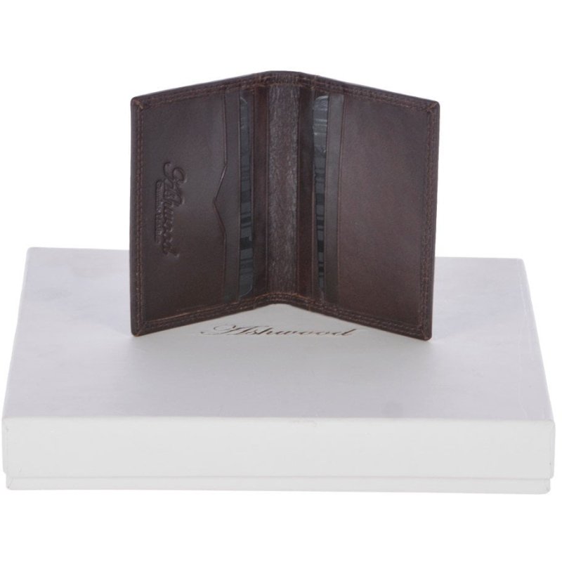 Fonz Leather Mens Tanned 8 Card Holder Wallet Brown Front