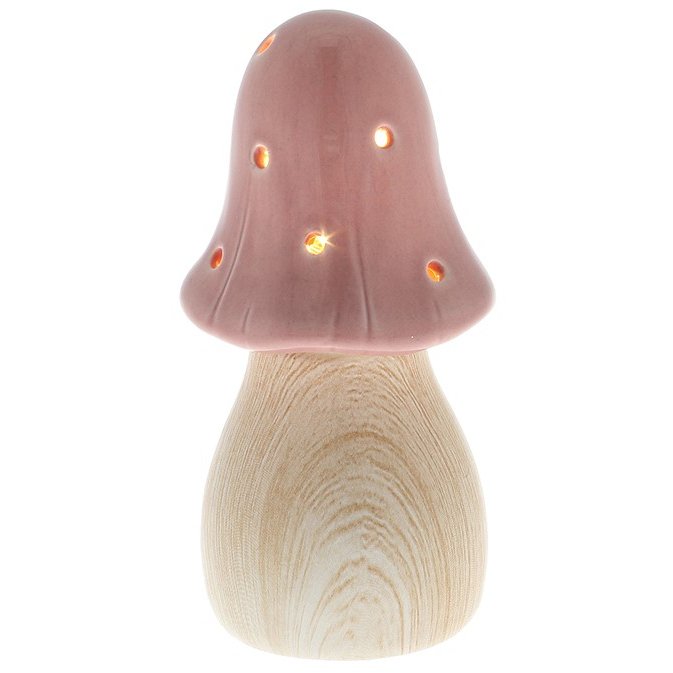 Shudehill Mushroom Glow Lamp Pink Small
