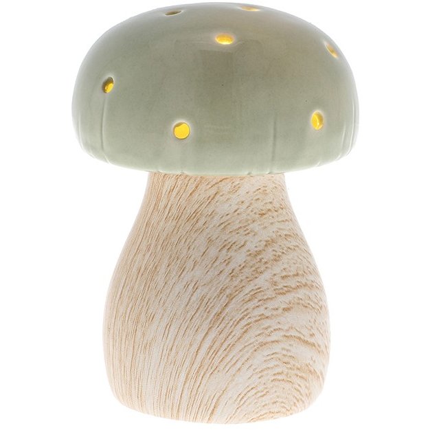 Shudehill Mushroom Glow Lamp Sage Small