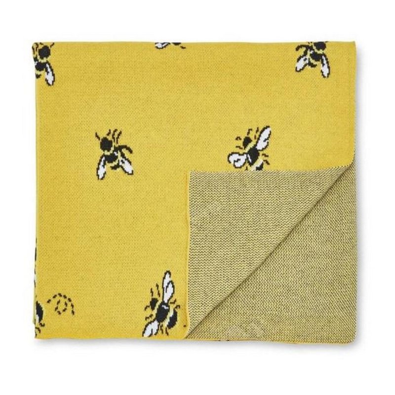 Cath Kidston Honey Bee Yellow Throw