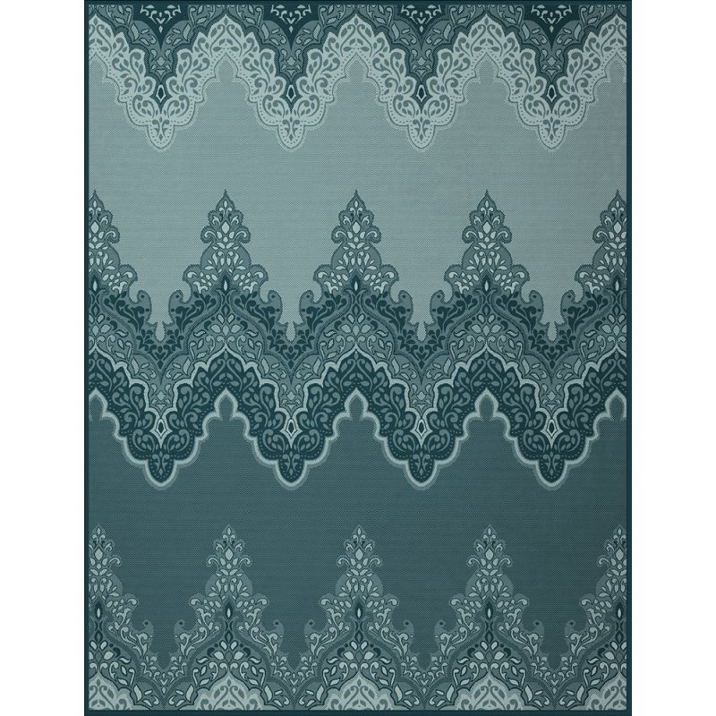 Biederlack Throw Ornament Azul