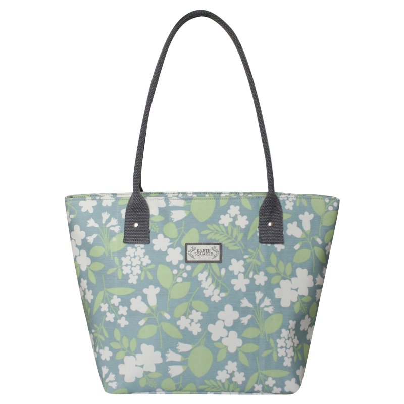 Earth Squared Lisbon Oilcloth Green Tote Bag