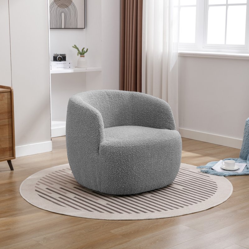 Alma Storm Swivel Chair angled lifestyle image of the chair