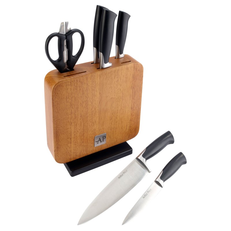 Arthur Price Acacia 7 Piece Knife Block