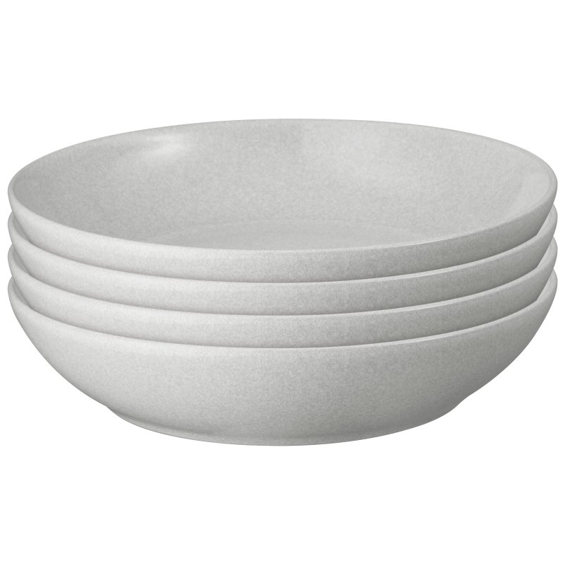 Denby Dove Gret Set Of 4 Pasta Bowls