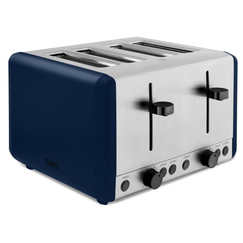 Tower Sera 4 Slice Toaster Midnight Blue