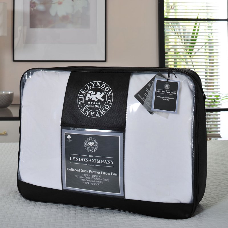 The Lyndon Co Softened Duck Feather Pillow Pair