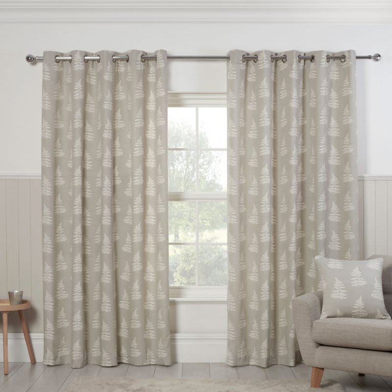 Sundor Esher Silver Eyelet Curtains