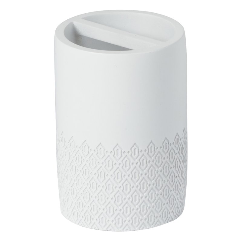 Showerdrape Chantilly White Toothbrush Holder