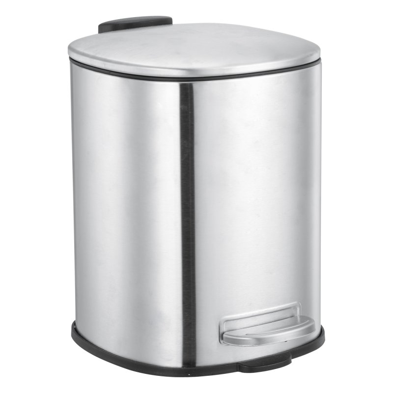 Showerdrape Capri Satin Steel Bin