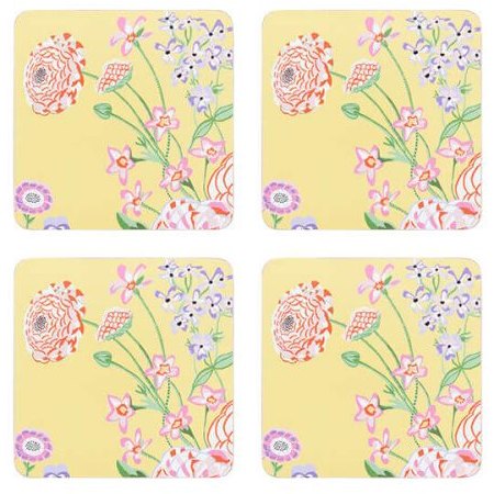 Cath Kidston Floral Fields 4 Pack Of Square Coasters