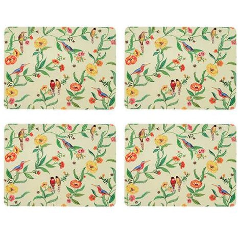 Cath Kidston Summer Birds 4 Pack Of Rectangular Placemats