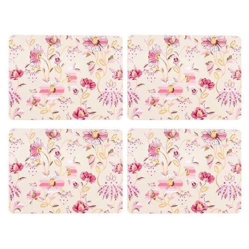 Cath Kidston Friendship Gardens 4 Pack Of Rectangular Placemats