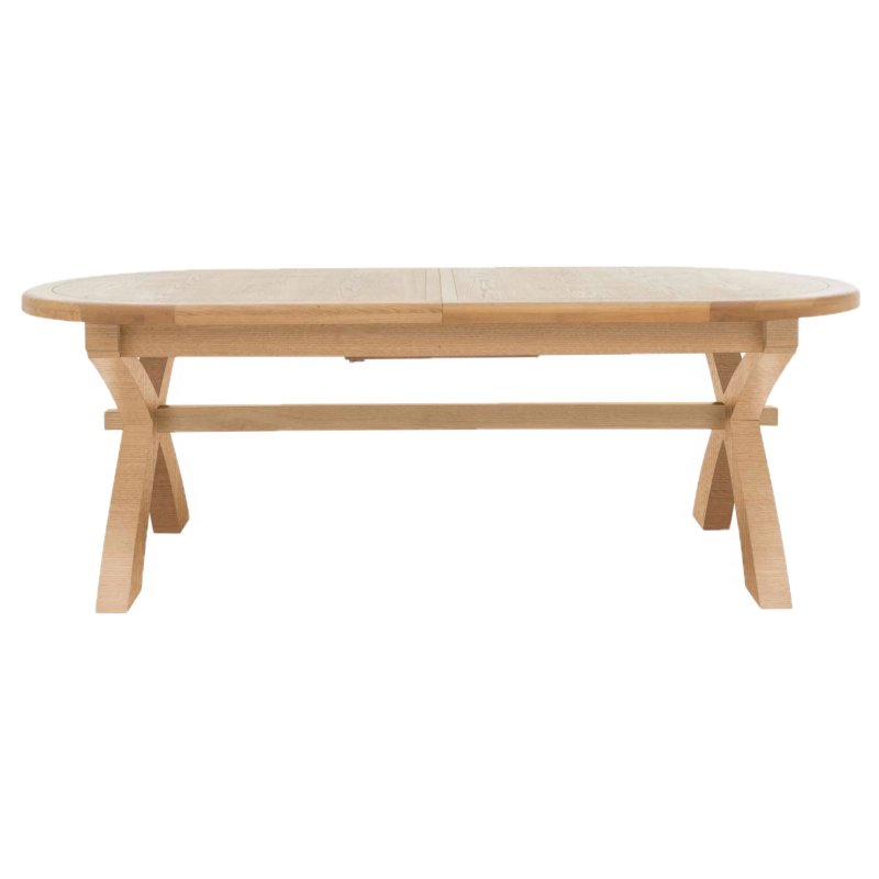 Aldiss Own Heritage Editions Oak 2.25m Oval Extending Dining Table