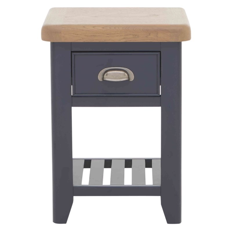 Heritage Editions Blue Side Table image of the table on a white background