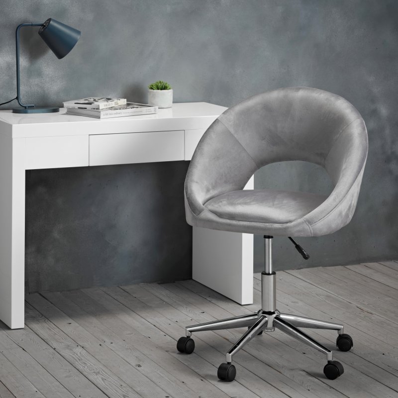 Skye Grey Office Chair lifestyle image of the chair